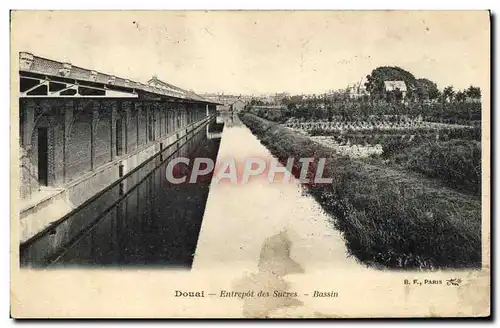 Cartes postales Sucrerie Douai Entrepot des sucres Bassin