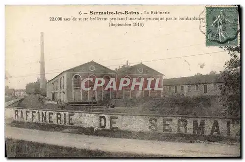 Cartes postales Sucrerie Sermaize les Bains La raffinerie