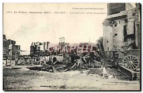 Cartes postales Sucrerie Ercheu Militaria