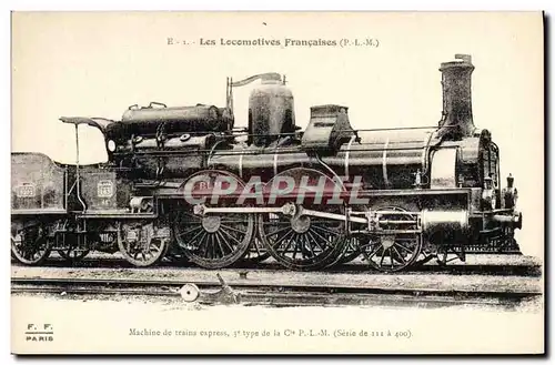 Cartes postales Train Locomotive Machine de trains express