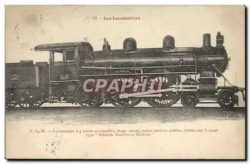 Ansichtskarte AK Train Locomotive a 4 roues accouplees