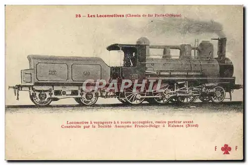 Ansichtskarte AK Train Locomotive Chemin de fer Paris Orleans