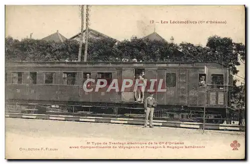 Cartes postales Train Locomotive Type de tracteur electrique de la Cie d&#39Orleans