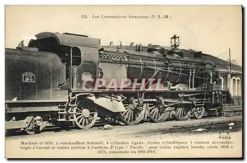 Cartes postales Train Locomotive Machine 6110