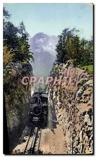 Cartes postales Train Locomotive Brunigbahn auf der Passhohe