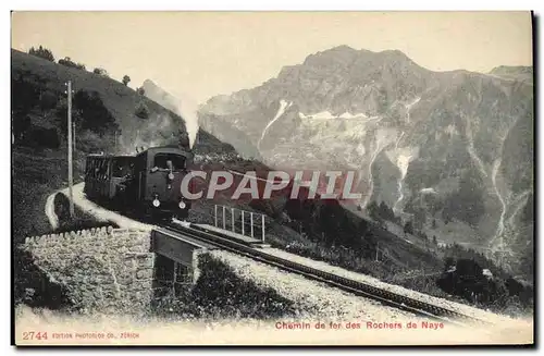 Ansichtskarte AK Train Locomotive Chemin de fer des rochers de Naye