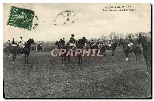 Ansichtskarte AK Cheval Equitation Hippisme Maisons Laffitte Les courses Avant le depart