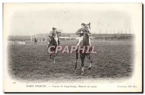 Ansichtskarte AK Cheval Equitation Hippisme Paris Sportif Courses d&#39Auteuil Rentree de course