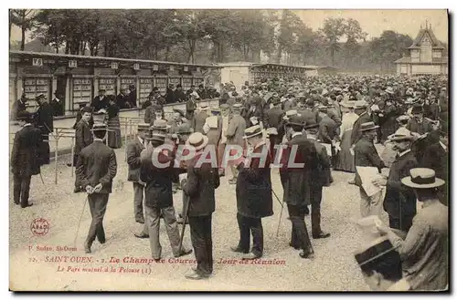 Ansichtskarte AK Cheval Equitation Hippisme Saint-Ouen Le champ de courses Jour de reunion Le pari mutuel a la pe