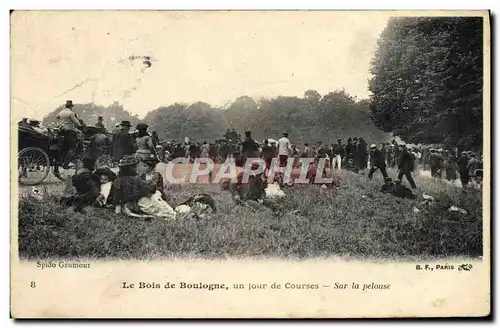 Ansichtskarte AK Cheval Equitation Hippisme Le Bois de Boulogne un jour de courses Sur la pelouse