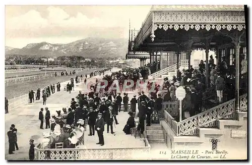 Cartes postales Cheval Equitation Hippisme Marseille Pac Borely Le champ de courses