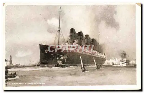 Cartes postales Bateau Paquebot A curarder Eastward bound