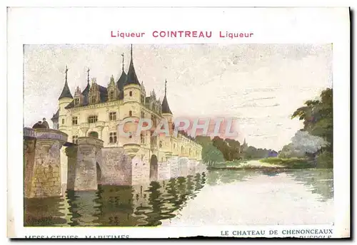 Ansichtskarte AK Bateau Paquebot Compagnie des Messageries Maritimes Chateau de Chenonceaux Liqueur Cointreaux