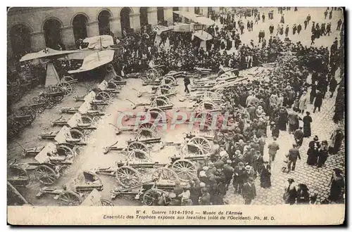 Cartes postales Militaria Musee de l&#39armee Ensemble des trophees exposes aux Invalides Avion