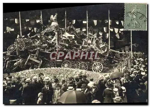 Cartes postales Militaria Fetes de la Victoire 14 juillet 1919 Le coq vainqueur