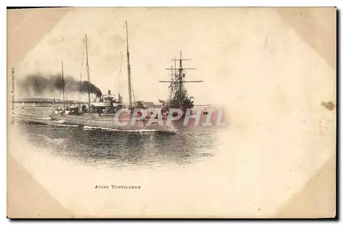 Cartes postales Aviso Torpilleur Bateau