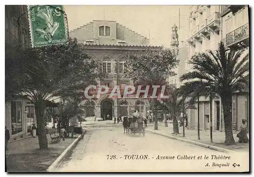 Cartes postales Toulon Avenue Colbert et Theatre