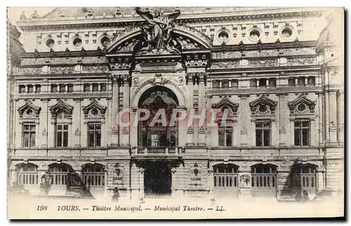 Cartes postales Theatre municipal Tours