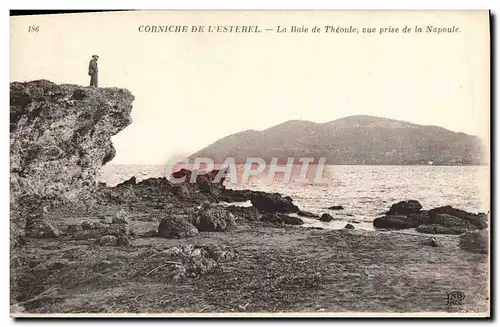 Cartes postales Corniche De L'Esterel La Baie De Theoule Vue Prise De La Napoule