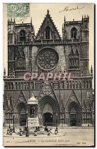 Cartes postales Lyon La Cathedrale Saint Jean