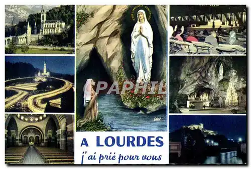 Cartes postales moderne A Lourdes Ai Prie Pour Vous