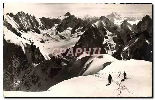 Cartes postales moderne Chamonix Mont Blanc L&#39Aigquille du Midi Grand Combin