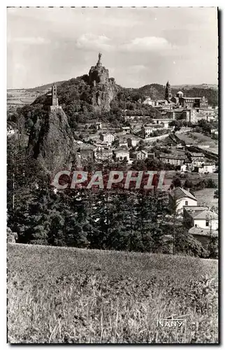 Moderne Karte Le Puy Vue Generale Avec Les Trois Rochers