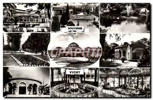 Cartes postales moderne Vichy Casino Place De I&#39Hotel De Ville Parc Source des Celestins Source de l&#39Hopital Grand