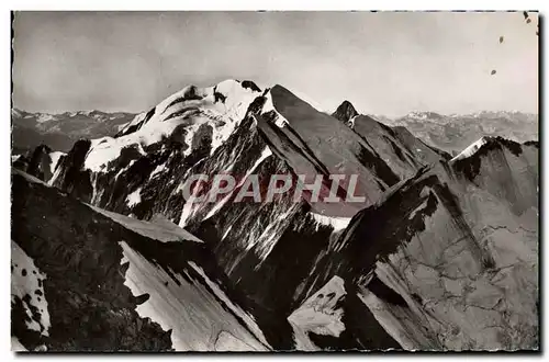 Moderne Karte Massif du Mont Blanc Aiguilles de Trelatete Dome de Miage Col de Miage