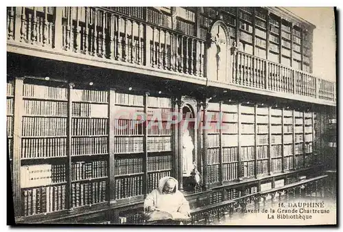 Cartes postales Dauphine Couvent De La Grande Chartreuse La bibliotheque