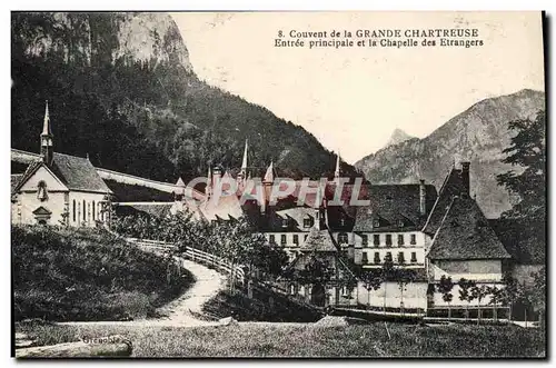 Cartes postales Couvent De La Grande Chartreuse Entree Principale Et la Chapelle Des Etrangers