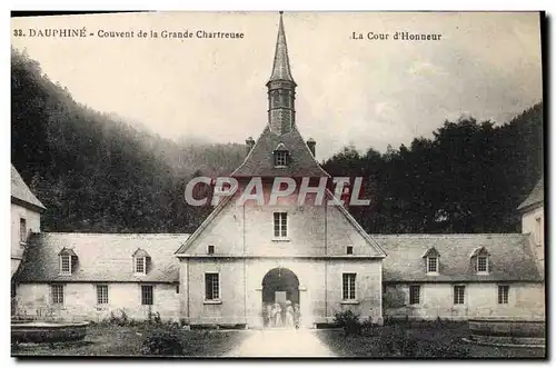 Cartes postales Dauphine Couvent De La Grande Chartreuse La cour d&#39honneur