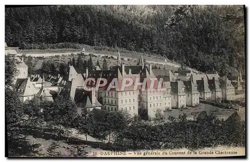 Cartes postales Dauphine Vue Generale Du Couvent De La Grande Chartreuse