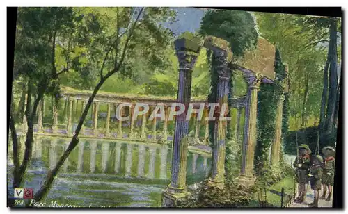 Cartes postales Scout Scoutisme Jamboree Paris Parc monceau La colonnade