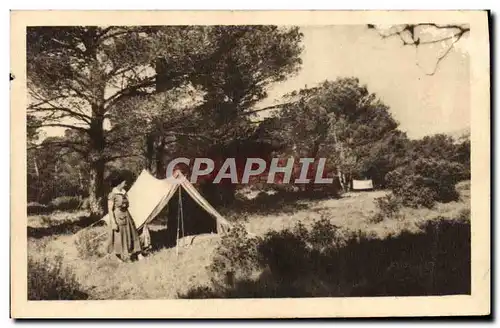 Cartes postales Scout Scoutisme Jamboree Un joli coin de camp en Provence