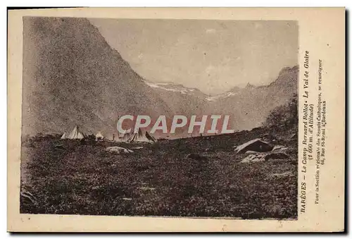 Cartes postales Scout Scoutisme Jamboree Bareges Le camp Bernard Bollot Le val de Gloire
