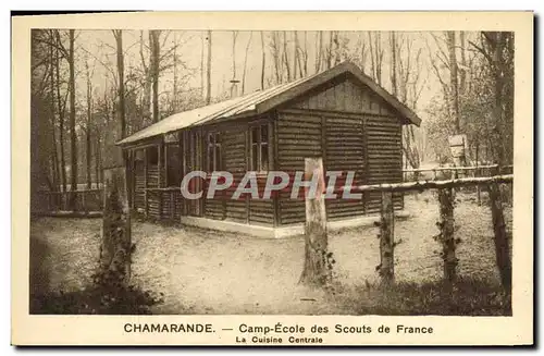 Cartes postales Scout Scoutisme Jamboree Chamarande Camp ecole des Scouts de France La cuisine centrale
