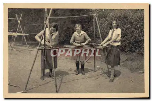 Cartes postales Scout Scoutisme Jamboree Construction d&#39un vaisselier