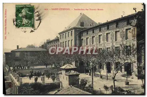 Cartes postales Saint-Etienne Institution des sourds muets