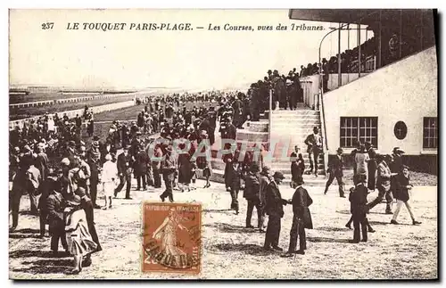 Cartes postales Cheval Equitation Hippisme Le Touquet Paris Plage Les courses vues des tribunes