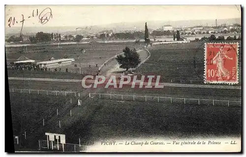 Cartes postales Cheval Equitation Hippisme Vichy Champ de courses Vue generale de la pelouse