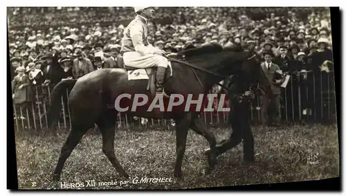 Cartes postales Cheval Equitation Hippisme Heros XII monte par G Mitchell