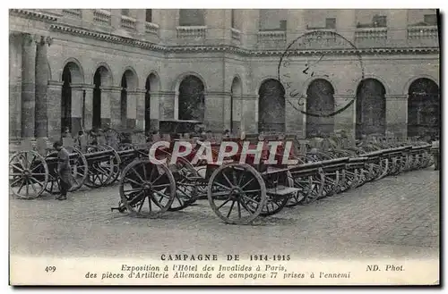 Cartes postales Militaria Paris Musee de l&#39armee Exposition a l&#39hotel des Invalides a Paris Pieces d&#39ar