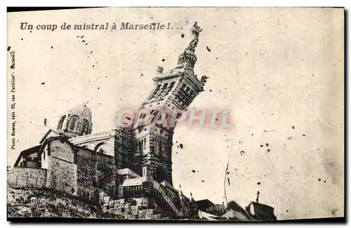 Cartes postales Un Coup de Mistral a Marseille