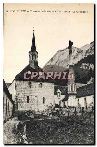 Cartes postales Dauphine Couvent de la Grande Chartreuse Le Cimetiere