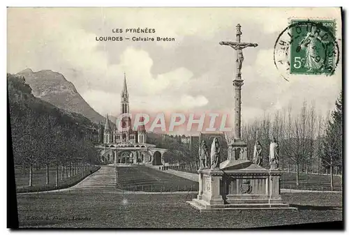 Cartes postales Lourdes Caivaire Breton