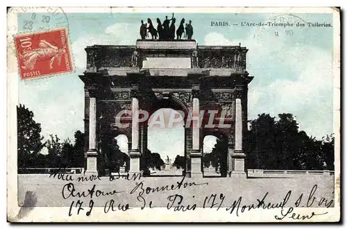 Cartes postales Paris L&#39Arc de Triomphe des Tuileries