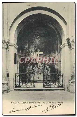 Cartes postales Reims Eglise Saint Remi La Mise Au Tombeau