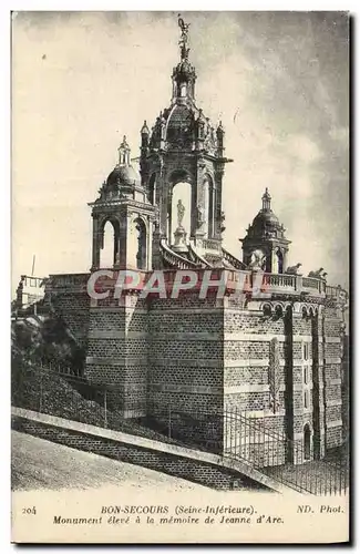 Cartes postales Bon Secours Monument eleve a la memoire de Jeanne d&#39Arc