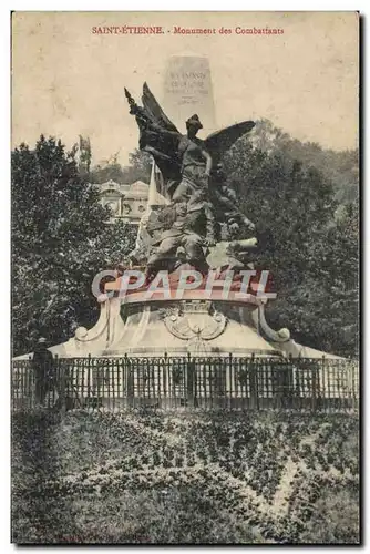 Cartes postales Saint Etienne Monument des Combattants Militaria